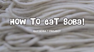 photo:How to eat SOBA?