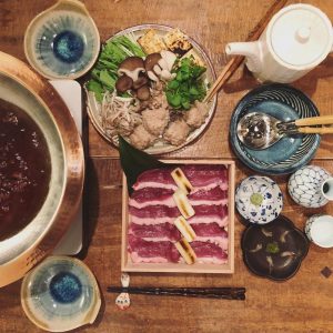 photo:奈良産鴨鍋はじまりました